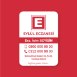 Eczane Magnet Bastırma 1000 Adet Md011