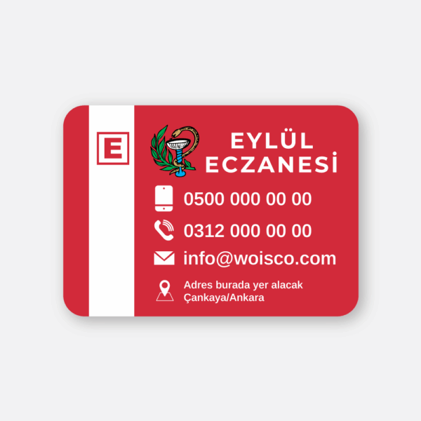 1000 Adet Eczane Magnet Baskı - Eczane Magnet Bastırma