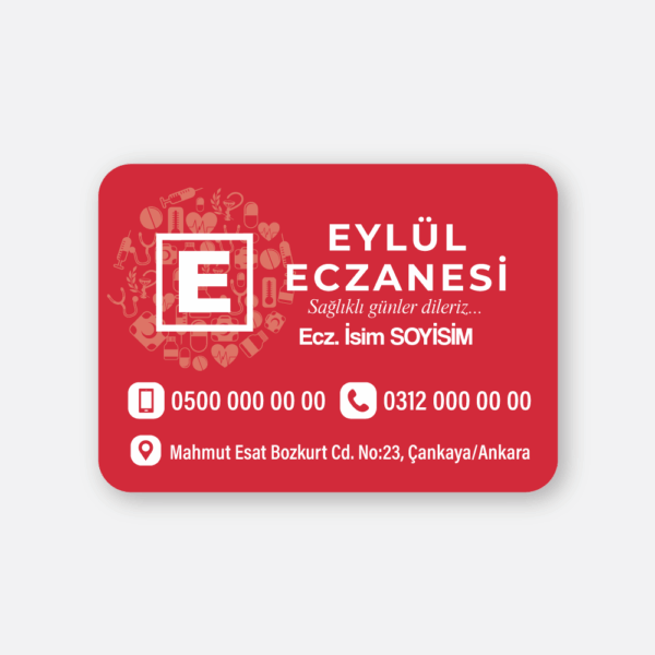 1000 Adet Eczane Magnet Baskı - Eczacı Magnet Bastırma