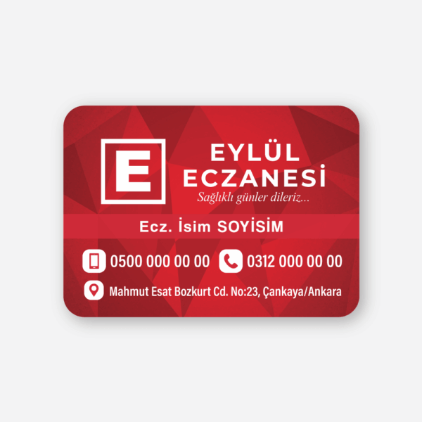 1000 Adet Eczane Magnet Baskı - Eczane Magnet Bastırma