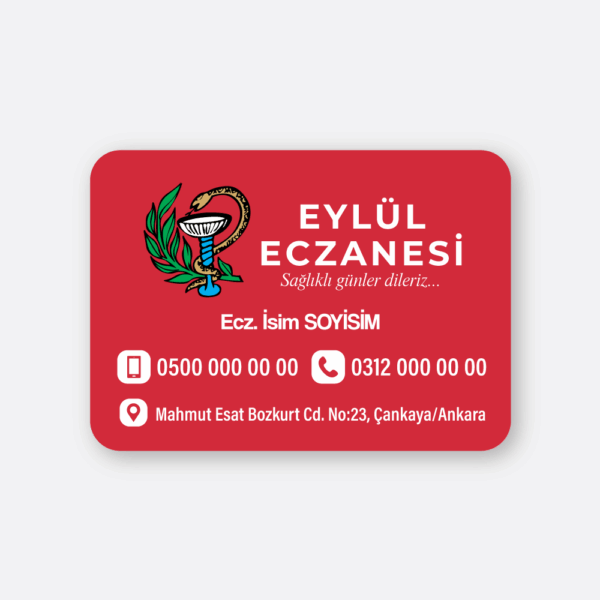 1000 Adet Eczane Magnet Baskı - Eczacı Magnet Bastırma