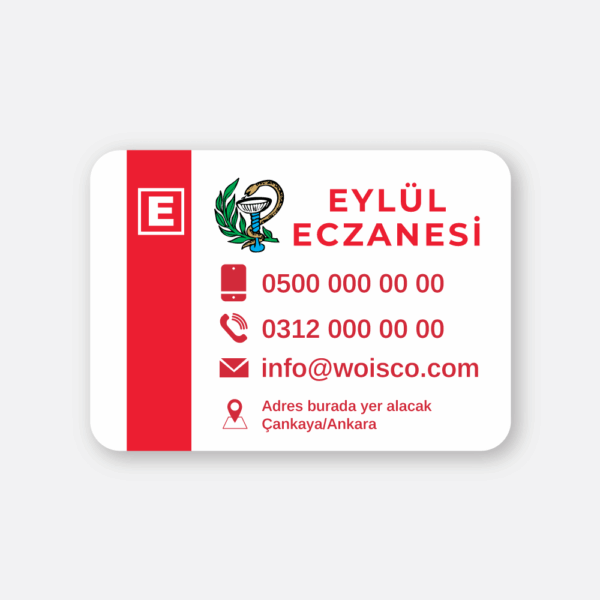 1000 Adet Eczane Magnet Baskı - Eczane Magnet Bastırma