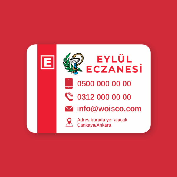 1000 Adet Eczane Magnet Baskı - Eczane Magnet Bastırma