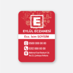 Eczane Magnet Bastırma 1000 Adet Md013