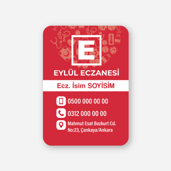 1000 Adet Eczane Magnet Baskı - Eczane Magnet Bastırma
