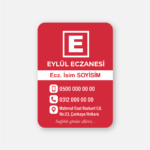 Eczane Magnet Bastırma 1000 Adet Md020