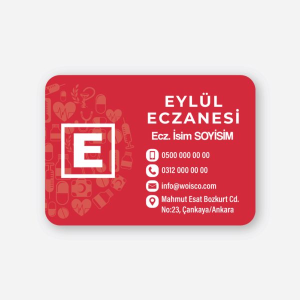 1000 Adet Eczane Magnet Baskı - Eczane Magnet Bastırma