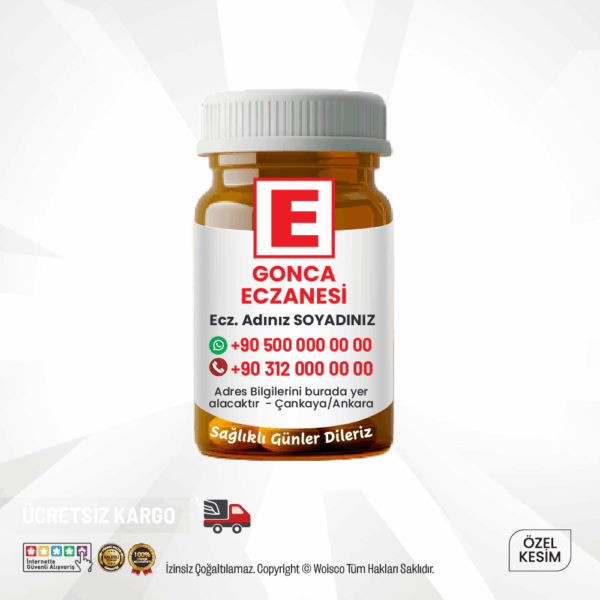 Şişe Eczane Magneti Baski (Md:0243K)