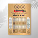 İmsakiye Baskı (Mdl: J0245)