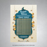 İmsakiye Baskı (Mdl: J0256)