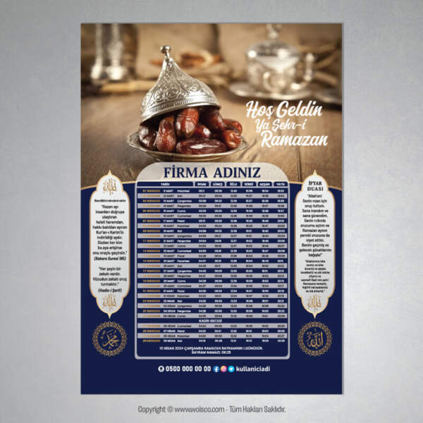 İmsakiye Baskı (Mdl:J0248)