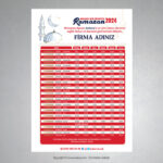 İmsakiye Baskı (Mdl: J0251)