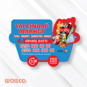 Market Magnet Baskı Özel Kesim (Md:0032MK)