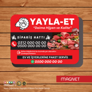 Kasap Magnet Baskı (Md:K1599)
