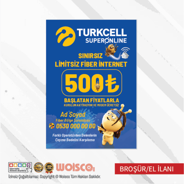 Turkcell Superonline Broşür El İlanı (MD:B0712)
