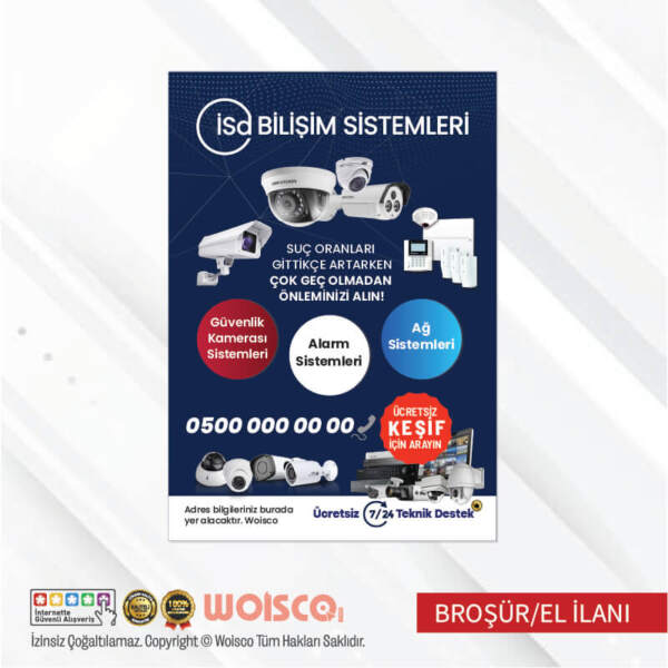 Kamera Sistemleri Broşür El İlanı (MD:B0724)