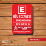 Eczane Magnet Bastırma 1000 Adet (Md:0327)