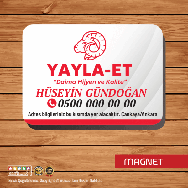 Kasap Magnet Baskı (Md:K1399)