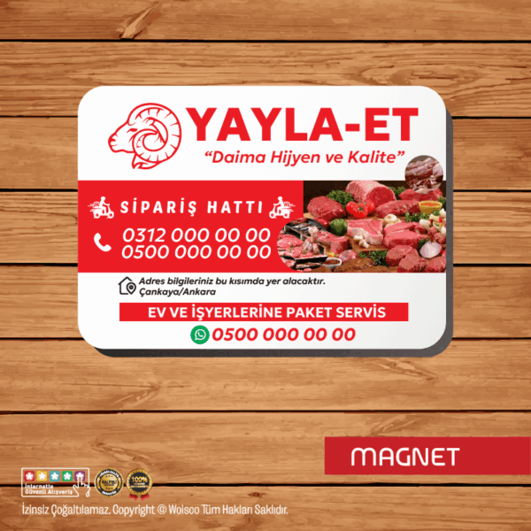 Kasap Magnet Baskı (Md:K1199)