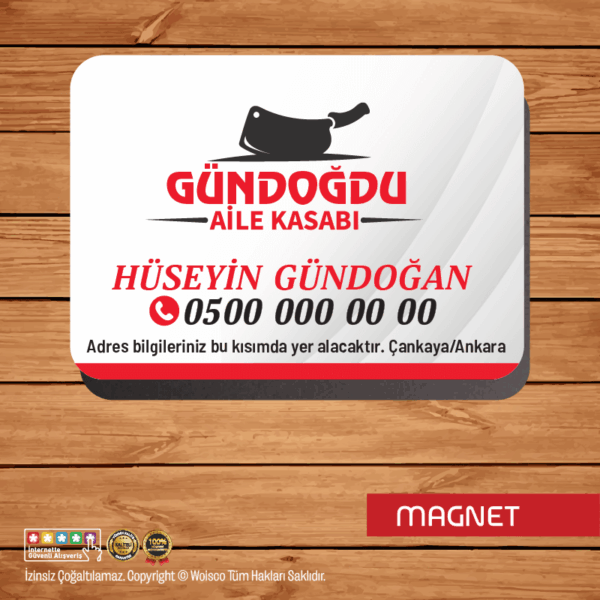 Kasap Magnet Baskı (Md:K1999)