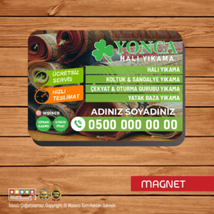 Halı Yıkama Magnet Baskı (Md:K1066)