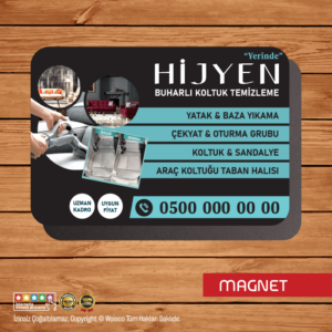 Koltuk Yıkama Magnet Baskı (Md:K1064)