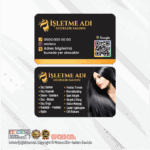 Kuaför Güzellik Salonu Kartvizit Baskı (Md: Y727)