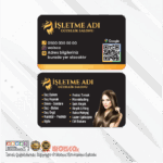 Kuaför Güzellik Salonu Kartvizit Baskı (Md: Y7270)