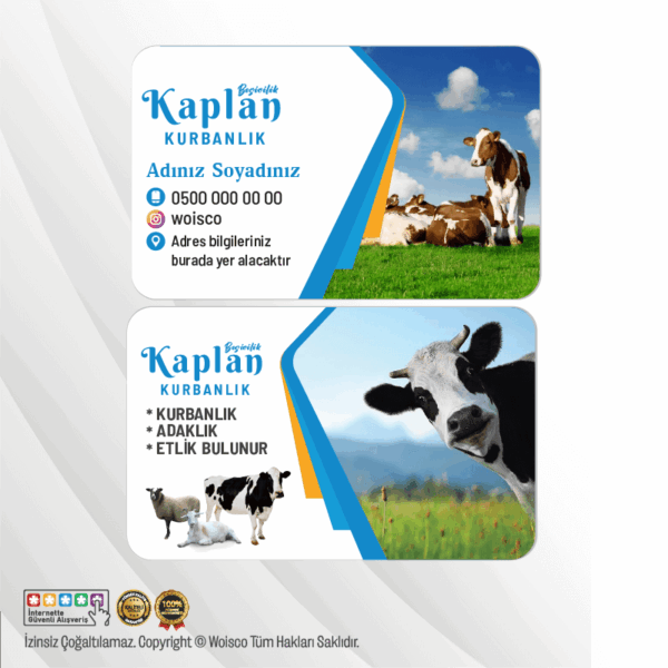 Besicilik, Kurbanlık Kartvizit (Model KL0022)