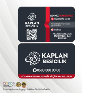 Besicilik, Kurbanlık Kartvizit (Model KL0023)
