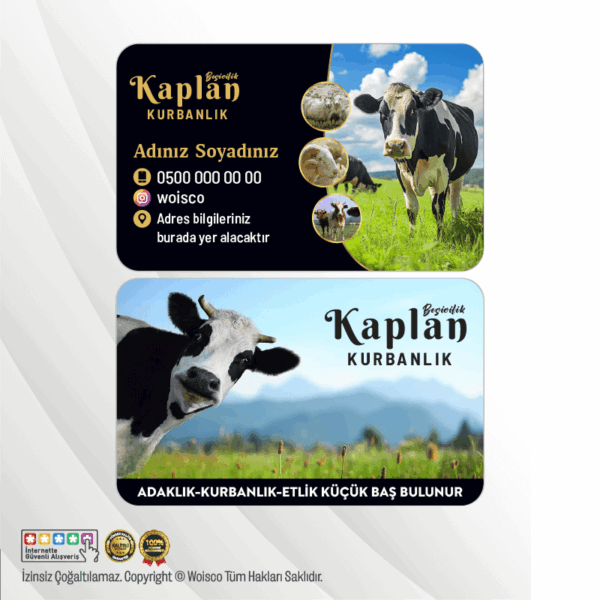 Besicilik, Kurbanlık Kartvizit (Model KL0026)