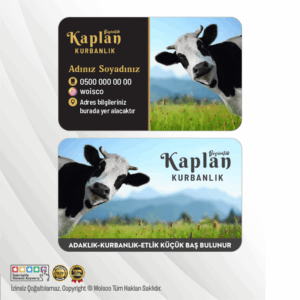 Besicilik, Kurbanlık Kartvizit (Model KL0014)