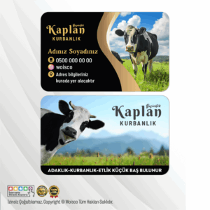 Besicilik, Kurbanlık Kartvizit (Model KL0015)