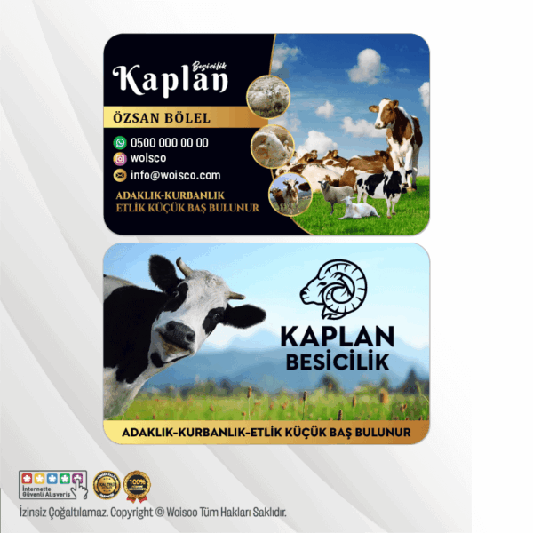 Besicilik, Kurbanlık Kartvizit (Model KL0018)