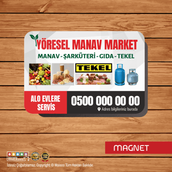Market Magnet Baskı (Md:0036MK)