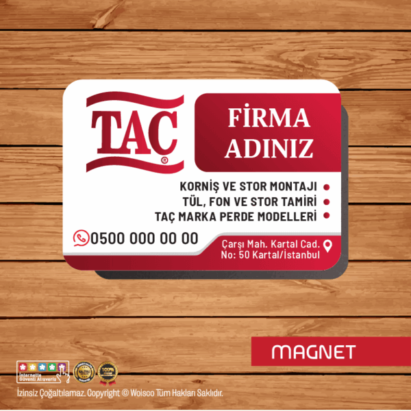 Perdeci Magnet Baskı (Md:P0999)