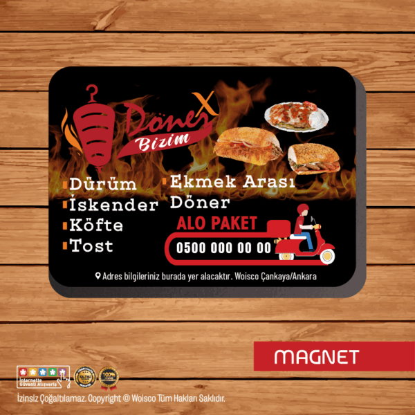 Dönerci Magnet Baskı (MAG:D1293)