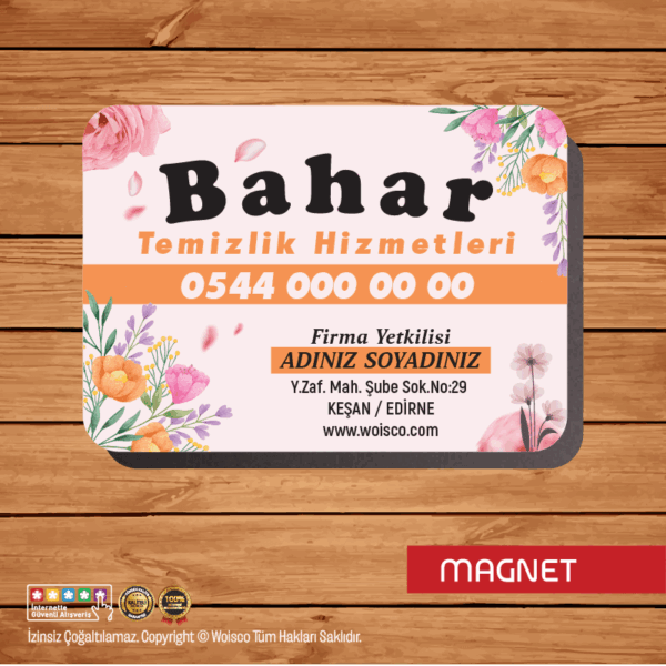 Temizlik Magnet Baskı (Md:T0988)