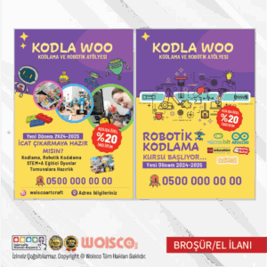 Robotik Kodlama Broşür El İlanı (MD:B0727)