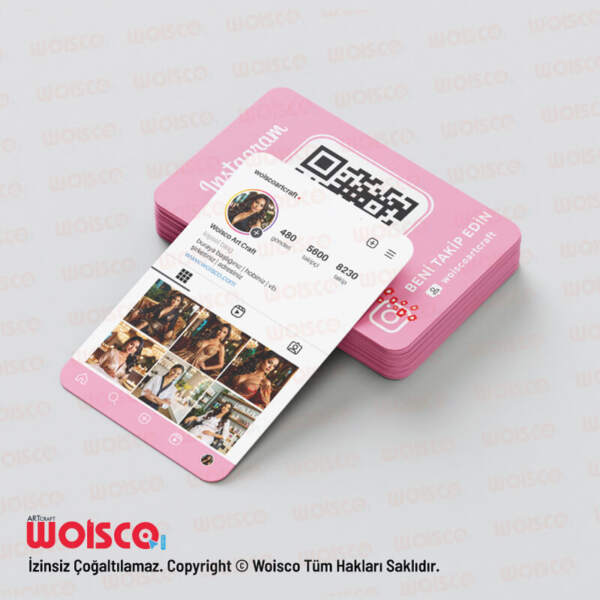 Size özel instagram kart, 1000 Adet baskı