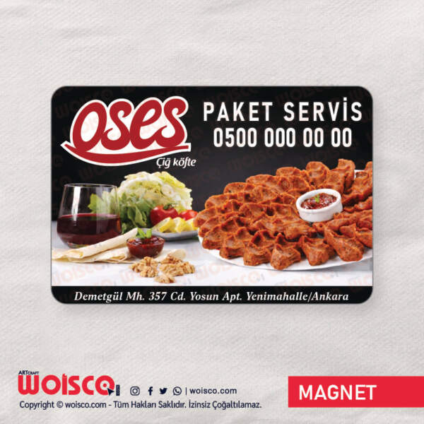 Oses Magnet Baskı 1000 Adet Oses Magnet Bastırma