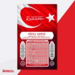 İmsakiye Baskı (Mdl: KH006) (Bayraklı)