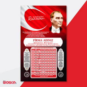 İmsakiye Baskı - Ramazan İmsakiyesi ATATÜRK