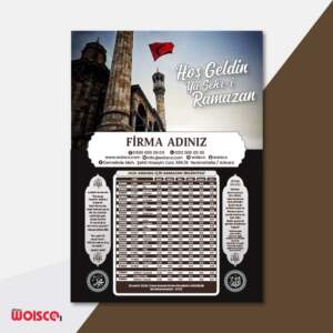 İmsakiye Baskı - Ramazan İmsakiyesi