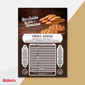 Fırıncı İmsakiye Baskı - Ramazan İmsakiyesi