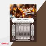 İmsakiye Baskı - Ramazan İmsakiyesi(Mdl:KH032)