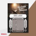 İmsakiye Baskı - Ramazan İmsakiye (Mdl: KH031)