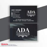 Dekorasyon Kartvizit Baskı D3175