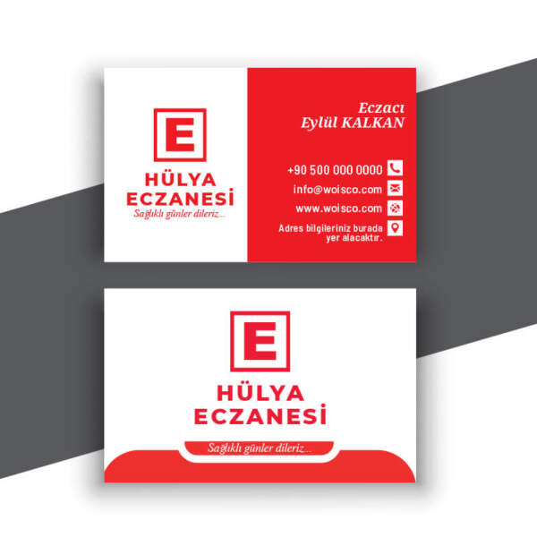 Eczane Kartvizit 1000 Adet Baskı E4690