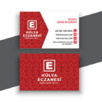 Eczane Kartvizit 1000 Adet Baskı E4686